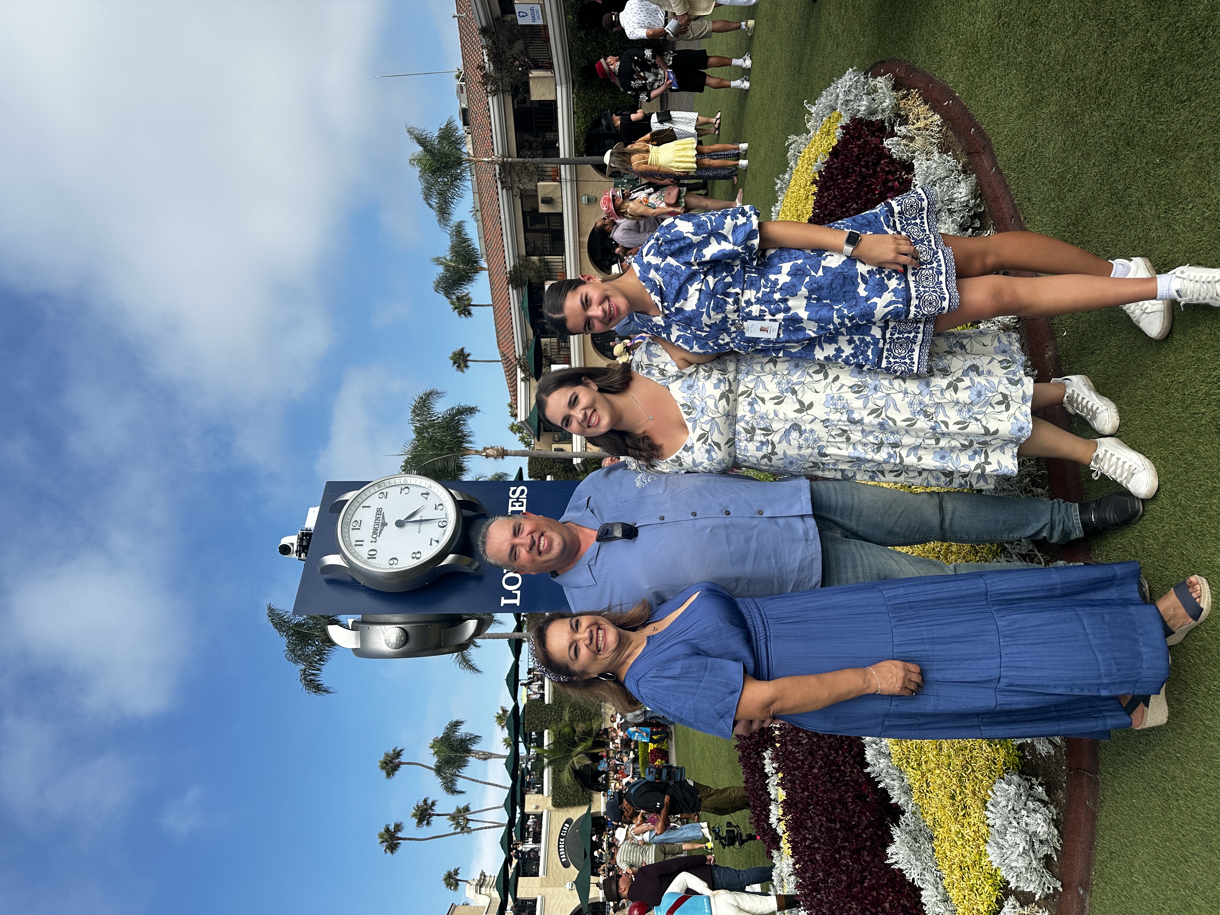 Craig Dollase with his family at Del Mar