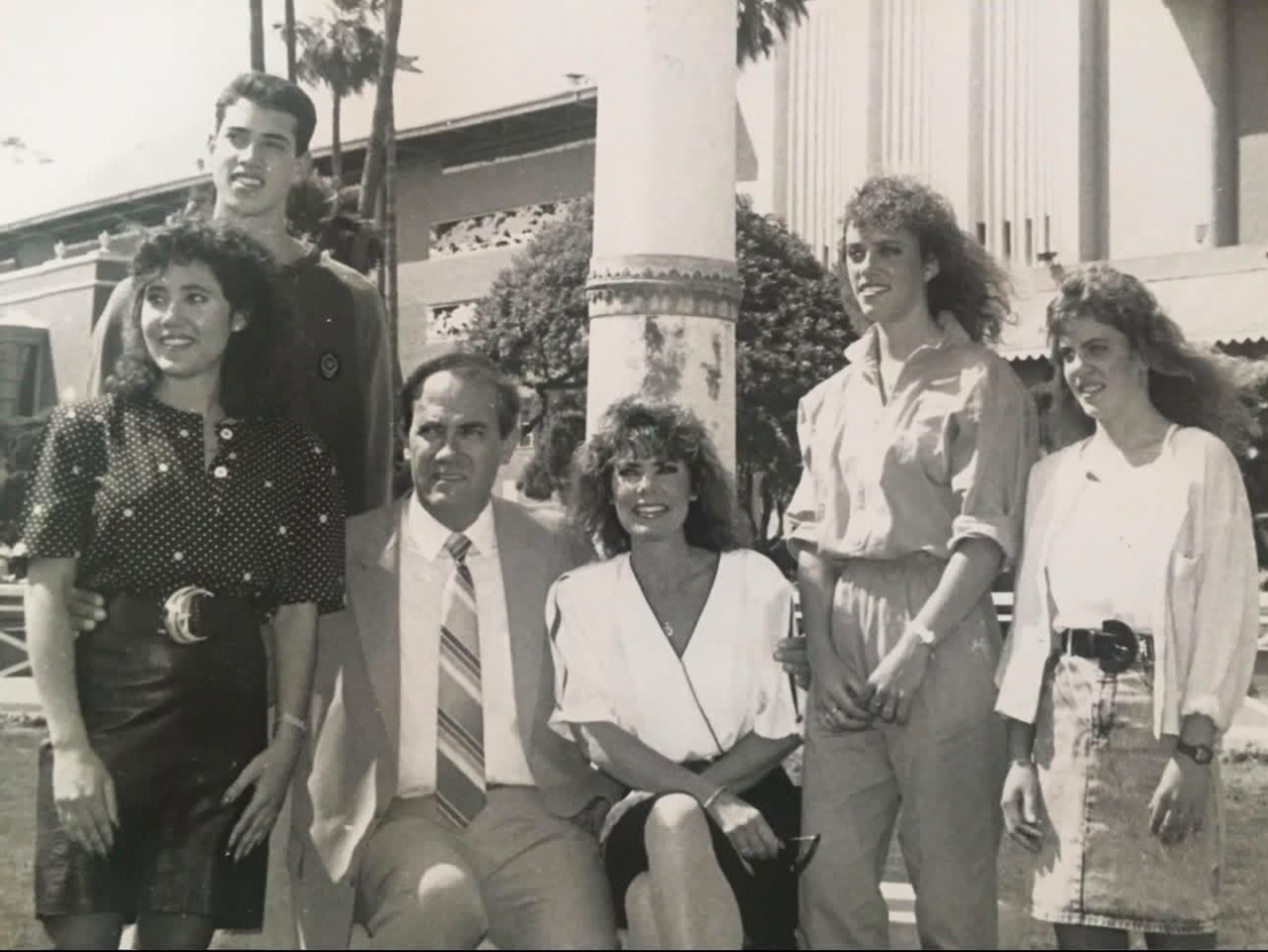 A young Craig Dollase with his parents, Wally and Cincy, and his sisters