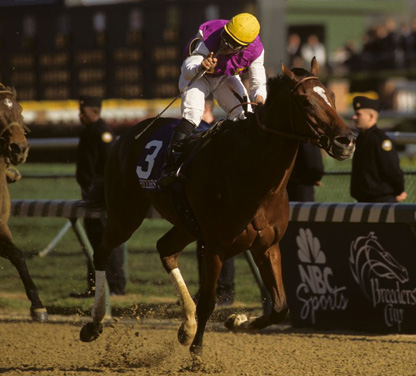 Reraise winning the 1998 Breeders’ Cup Sprint at Churchill Downs